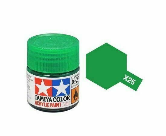 TAMIYA X25 Acrylic Gloss Clear Green
