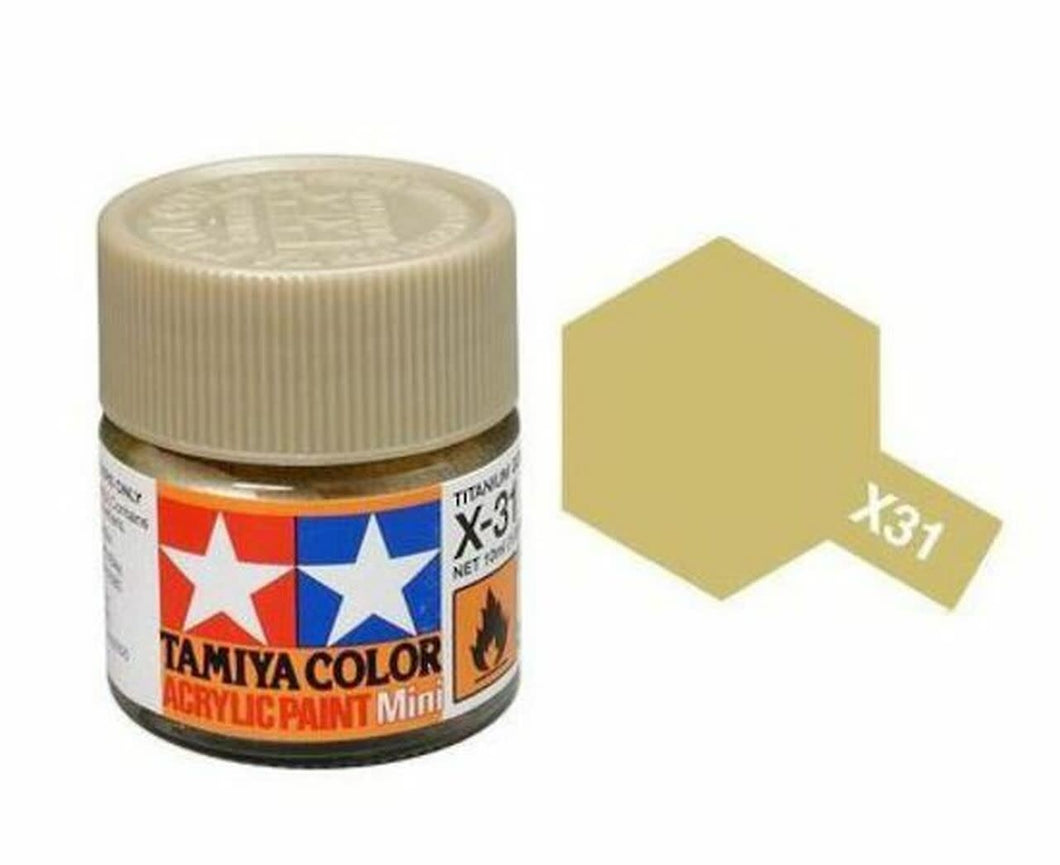 TAMIYA X31 Acrylic Gloss Titanium Gold